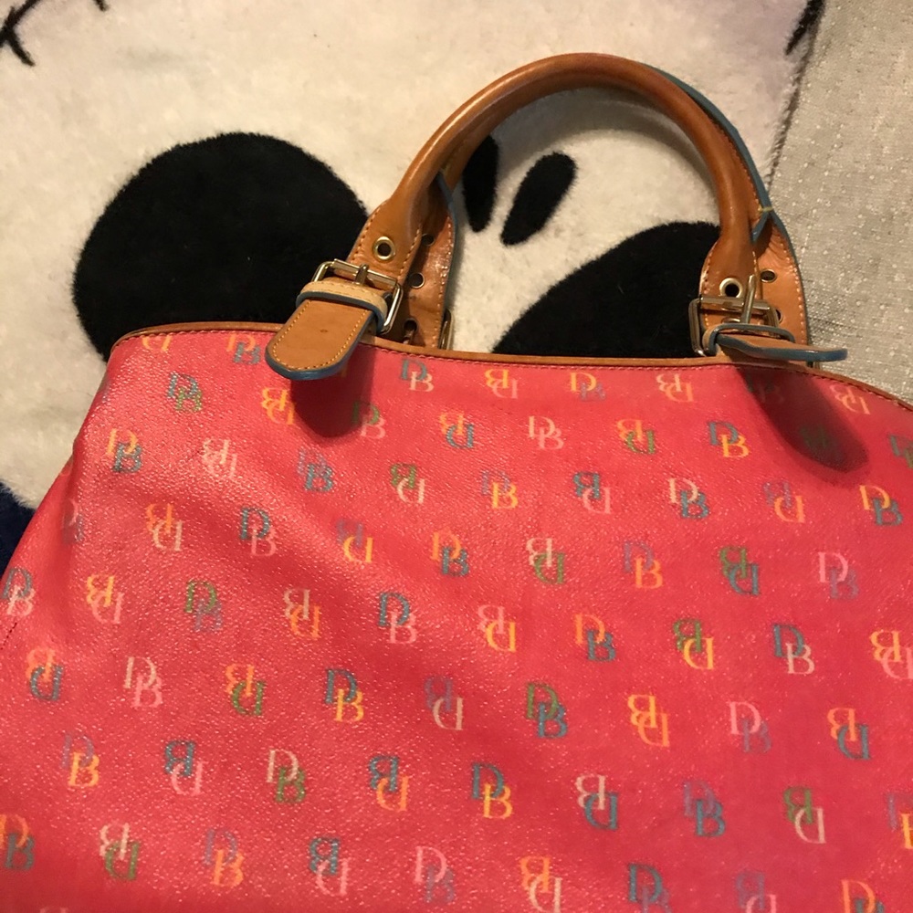 Hot Pink Dooney and Bourne Rainbow bag